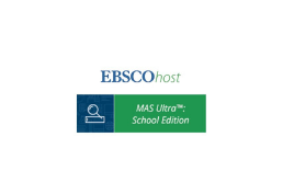 EBSCOhost MAS Ultra School Edition