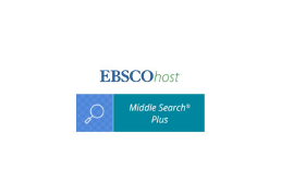 EBSCOhost Middle Search Plus